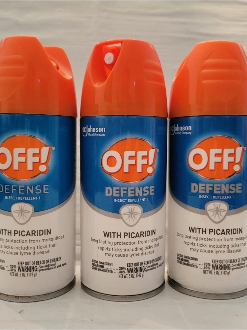 OFF! Defense Insect Repellent Spray lot of 3